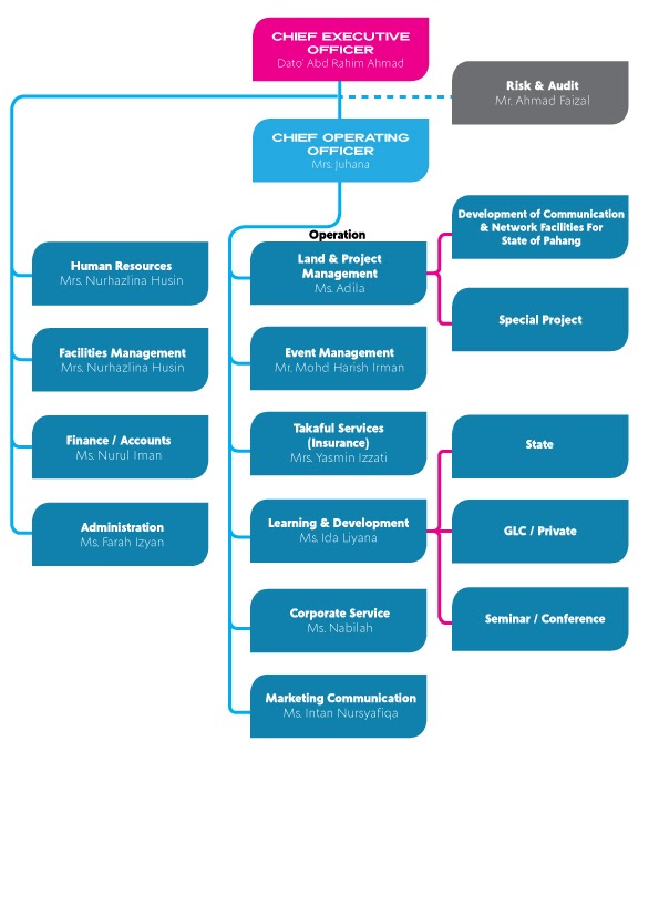 PCMS organisation structure